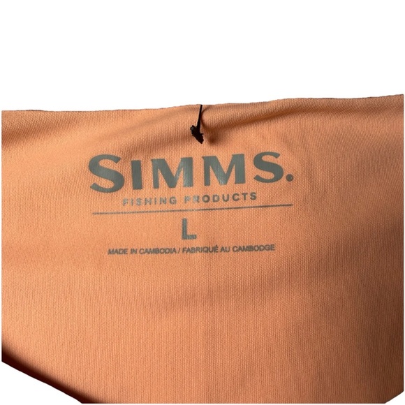 Simms Fishing Women Solarflex Crewneck LS Shirt L Ultra Soft 50UPF Boston Whaler - Picture 2 of 8